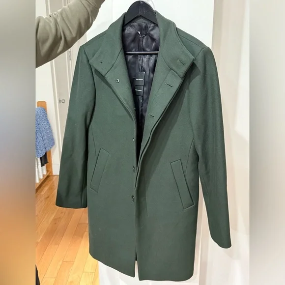 Club Monaco Green wool coat - Picture 1 of 4